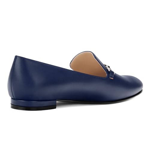 Image of Women's Loafers, Slip On Round Toe Comfortable Flats for Women Dressy and Work, Womens Business Casual Shoes