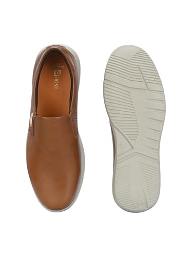 Image of egoss Platinum Premium Genuine Leather Sneaker Casual Shoes for Men, Durable, Comfortable & Versatile Design, Ideal for Work, Events & Everyday Wear