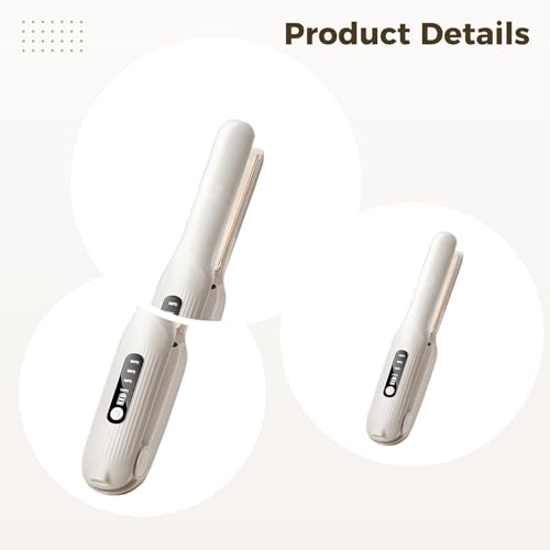 Plancha de Pelo Mini Inalámbrica 2 en 1 Color Blanco miniatura 4