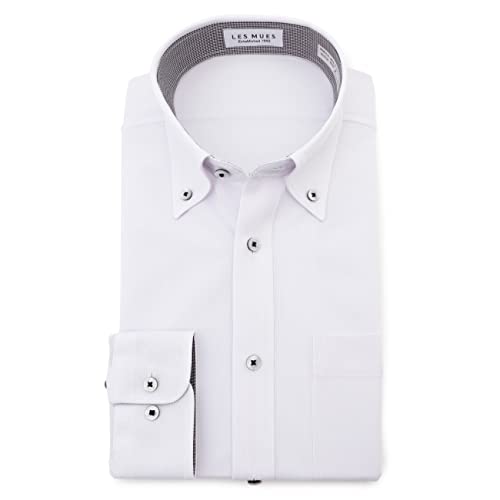 [アオキ] エアクールノンアイロンシャツ 涼しい長袖 【吸汗速乾/通気性/消臭/ストレッチ】 ワイシャツ メンズ 白/ボタンダウン(DEW639-05)