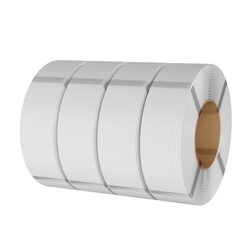 Image of eSUN PLA Basic Refilament 1.75mm, 3D Printer Refill High Speed PLA for Fast Printing, 1KG per Roll, 4 Rolls Spoolless 3D Printing Filament for High Speed 3D Printers, Cold White