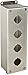 Siemens P30EMS044 Heavy Duty Empty Enclosure, 4 Command Points, NEMA Type 4/4X stainless steel Degree of Protection