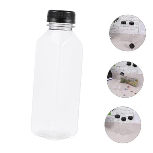 Bouteilles plastique transparentes pour jus frais Mikinona réutilisables et légères