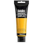LIQUITEX Basics Acrylic Paint, Cadmium Yellow Deep Hue, 118 ml Tube