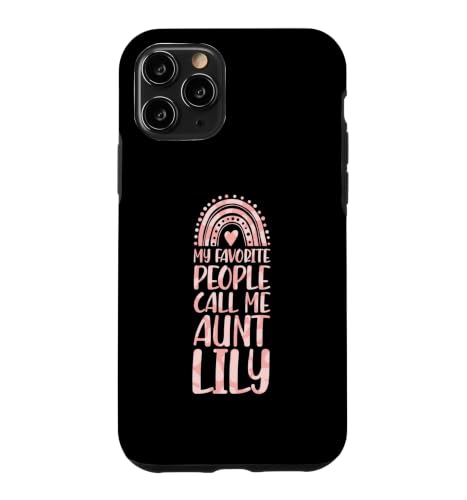 My Favorite People Call Me Aunt Lily �t�@�[�X�g�l�[�� Auntie �X�}�z�P�[�X iPhone 11 Pro �p