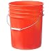 Plastic Pail - 5 Gallon, Orange- ULINE