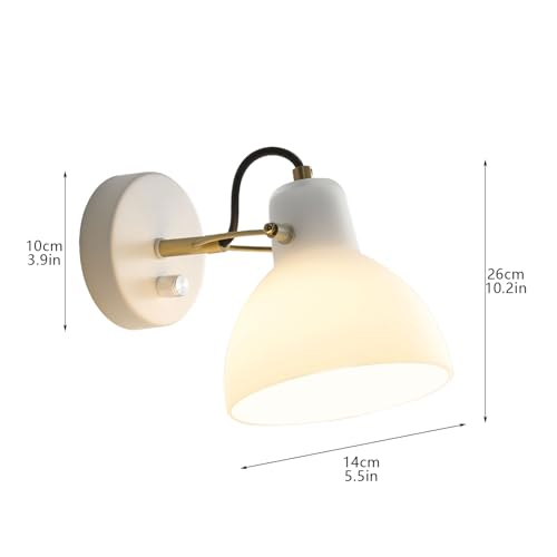 Aplique de pared de cristal de jade blanco con acabado de lujo para comedor y salón 3