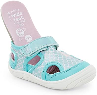 Stride Rite 360 Girls Wave Sandal, Aqua | Image 2