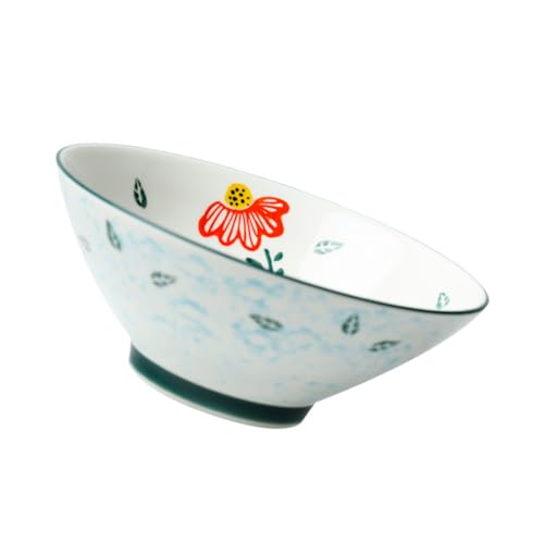 KICHOUSE Zuppiera in Ceramica Ciotola Da Portata Ciotola Di Ramen Moderno Ciotola Di Zuppa Con Ciotole Di Minestra Ciotole Di Pasta Di Grandi Dimensioni Ciotola Ramen Insalata