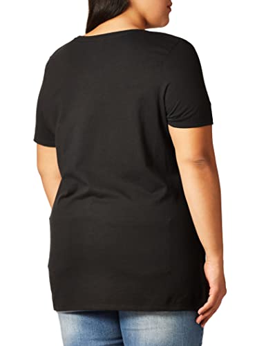 Just My Size Womens Just My Size Women's Plus-Size Graphic Short Sleeve V-Neck T-Shirt Shirt, Live Inthe Moment, 4X Us #TOP1