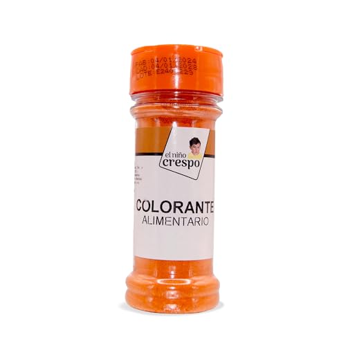El Niño Crespo - Tarro de Colorante Alimenticio 52 g - Perfecto para Elaborar Todo Tipo de Platos - Especias en Bote de Plástico Resistente PET
