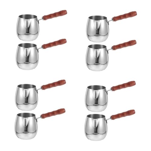 Cafetera árabe PRETYZOOM en acero inoxidable con detalles de madera 2