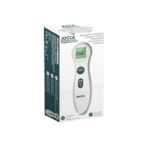 Jocca- Termómetro Infrarrojo Sin Contacto JOCCAPHARMA 3V | Lectura en Frente | Memoria 10 Mediciones | Pantalla Jumbo | Batería AAA Reemplazable | Auto Apagado - imagen 8