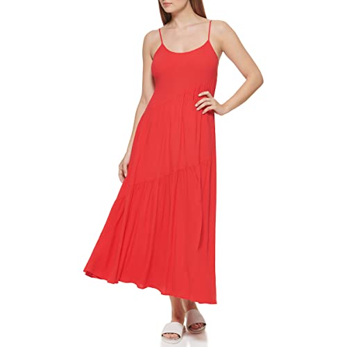 DKNY Damen Dkny Women's Dresses Casual Dress, Poppy Red, XS EU