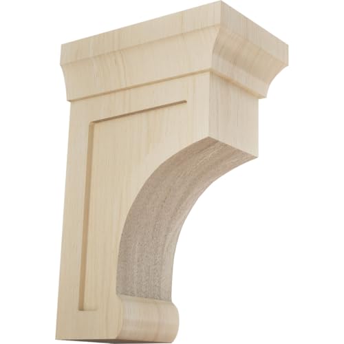 Ekena Millwork BKTW02X04X06GORW Small Gomez Wood Wood Brackets, 2 1/2