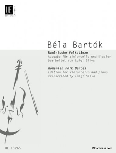 UNIVERSAL EDITION BARTOK BELA - RUMäNISCHE VOLKSTäNZE FüR STREICHORCHESTER - VIOLONCELLE / PIANO Classical sheets Cello