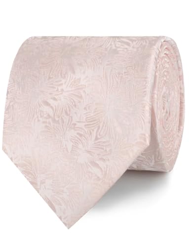 Image of OTAA Floral Necktie Casual Ties for Men - Perfect Neck Tie for Groomsmen Wedding Ties or Formal Occasions