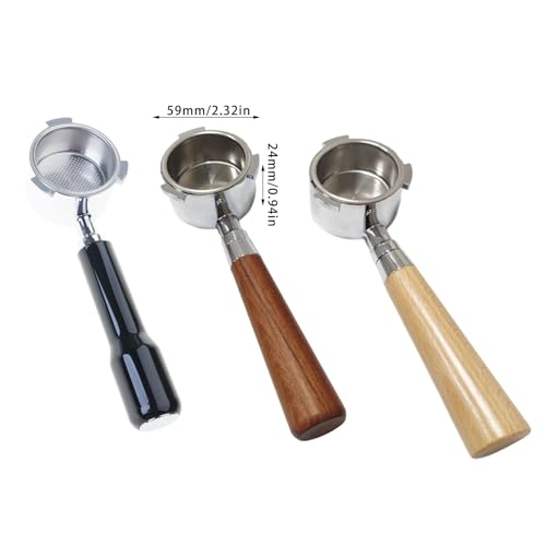 Premium 51mm Coffee Filter Holder for EC680 EC685 EC221 ECO31 EC200 with Detachable Wooden Handle - Image 7