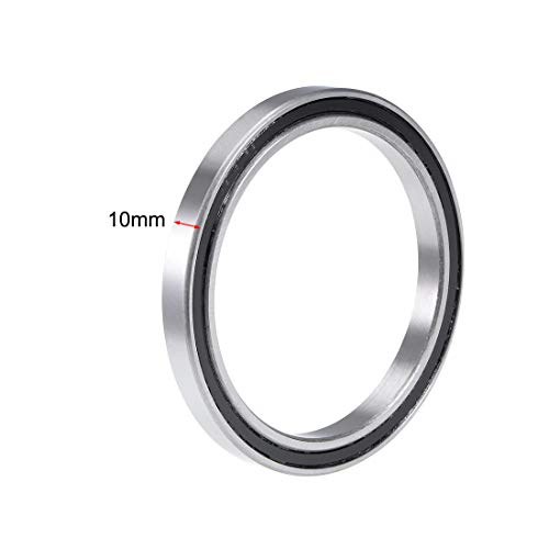 Uxcell A19030500UX0639 6816-2Rs Deep Groove Ball Bearing 80X100X10Mm Double Sealed Chrome Steel 61816-2Rs Bearings thumb #2