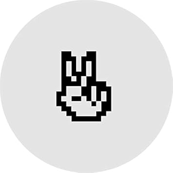 Amazon チョキ ピース ドット絵 アイコン の浸透印 朱色インク スタンプ 文房具 オフィス用品