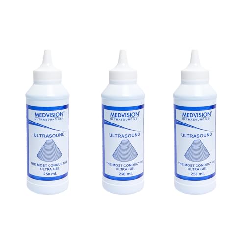 Image of Premium Quality Ultrasound Jelly - 250 ml (Pack of 3) | Medical-Grade, Non-Irritating, Clear Gel for Smooth & Accurate Ultrasound Scans, sonography.