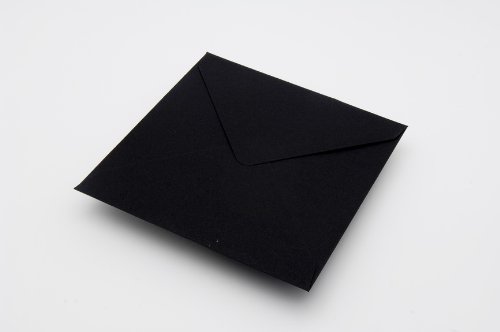 Black 6x6 (155x155mm) 100GSM Envelopes (Pack of 25,50,100,250,500,1000)