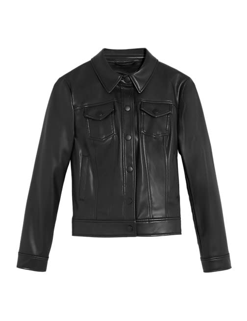 Marks & Spencer Faux Leather Trucker Jacket