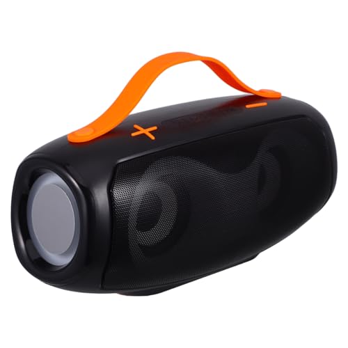 DIYEAH Altavoz Portátil Inalámbrico con Subwoofer Potente Diseño Luces RGB para Exteriores Camping Fiestas
