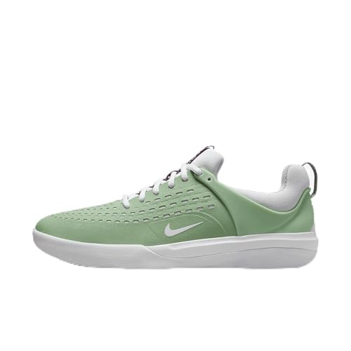 Nike SB Zoom Nyjah 3 Skate Shoes (DJ6130-300, Enamel Green/Enamel Green/White/White) Size 10.5
