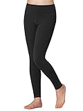 Stelle Girls Athletic Leggings Kids Dance Workout Running Yoga Pants with Hidden Pocket (Black, 8-10...
