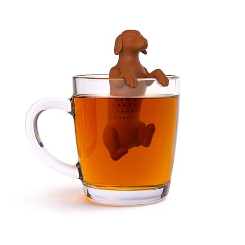 Tea Infuser Cute Dog-Shaped Tea Filter Tea Ball - Fun Design for Easy Tea Brewing(4.33" x 1.57" x 1.97")