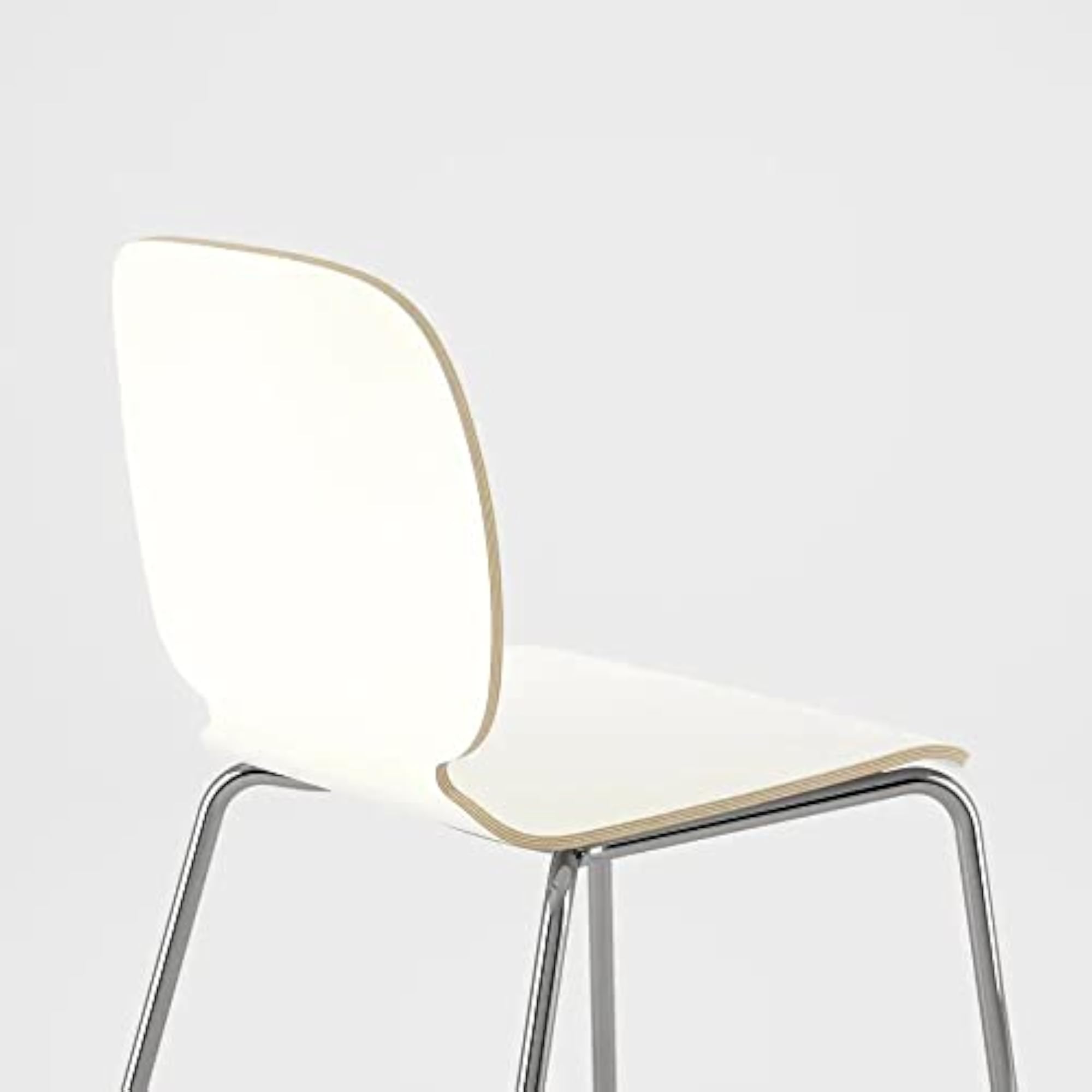 SVENBERTIL Chair, White/Broringe Chrome-Plated