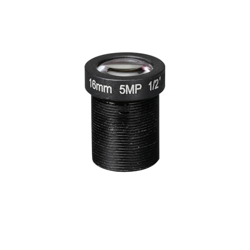 Objectif de caméra de vidéosurveillance 5MP M12 12mm pour capteur 1/2.5" de caméra IP