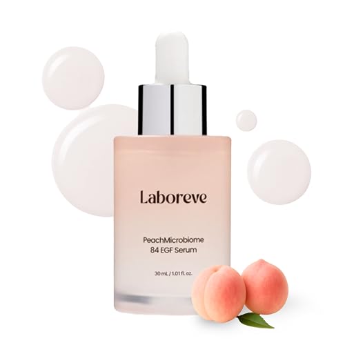 Image of PeachMicrobiome 84 EGF Peach Serum, Niacinamide & Allantoin to Support Skin Barrier and Calm Skin - Suitable for Sensitive Skin Types, Korean Skin Care (30ml / 1.01 fl. oz.)