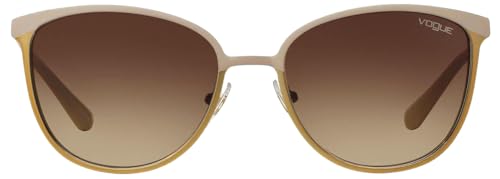 Vogue 0Vo4002S Gafas de sol, Matte Beige/Brushed Gold, 55 para Mujer
