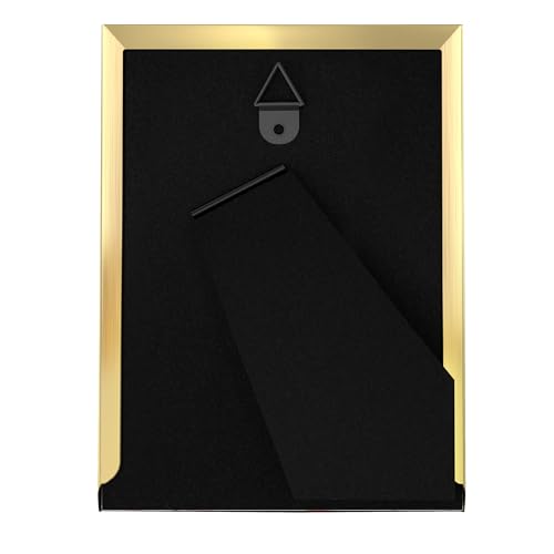 Image of eletecpro 2.5x3.5 Enamel Picture Frame Set of 2 with Real Glass Cover, Photo Frame with Gold Metal Edge, Horizontal and Vertical Display Pictures 2.5 by 3.5 for Tabletop and Wall Decor, Pink