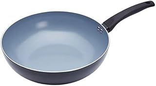 MasterClass Induction-Safe Non-Stick Induction Ready Ceramic Eco Wok, 29.5 cm