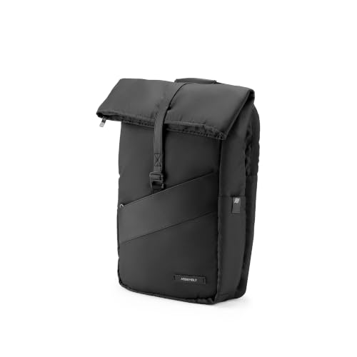 Image of Assembly Oblique Laptop Backpack for Men Women 15.6 Inch Office Travel Bag Rain Cover Dog Hook Passport Pocket