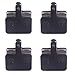 Luzhengyang 4 Pairs Resin Bike Disc Brake Pads with Backplate | Compatible with M3 System | Quiet & Powerful Braking | & Easy to Install | Cycling Parts & Accessories