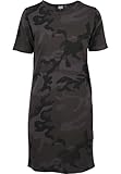 Urban Classics Ladies Camo tee Mujer Vestidos de Longitud Media Camuflaje Oscuro XS