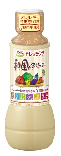 エスエスケイフーズ SSK アレルギー特定原材料8品目不使用和風クリーミードレッシング 300ml×3個