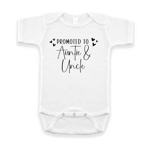 Promoted to Auntie and Uncle Pregnancy Announcement Infant Bodysuit