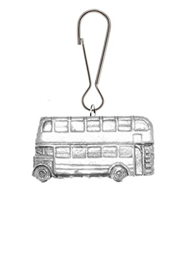 CreatedByJake PPT09 Bus à deux étages en étain anglais avec tirette pour manteaux, sacs, etc