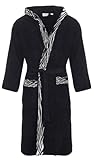 Class Home Collection Bademantel Damen & Herren mit Kapuze – 100% Baumwolle Frottee, weich,...
