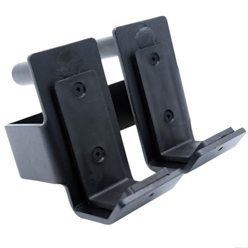 J Hooks with UHMV Pads for 2" x 2" or 3" x 3" Power Rack with 1" or 5/8" Hole Heavy Duty Barbell Holder J Cups Squat Rack Attachment,Set of 2