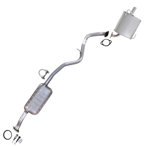 Northeastern Exhaust Resonator and Muffler Kit Compatible for 2010-2015 Subaru Legacy 2.5L, Stainless Steel, Free Gaskets, Clamp, and Spring Bolt Kit Included, Direct-Fit
