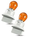 Turn Signal Light Bulb Socket Fit for BMW E90 E91 F30 325i 325xi 328i 328xi 340i N52 M57 N54 2.0L 3.0L Replace 63117159570, 2Pcs