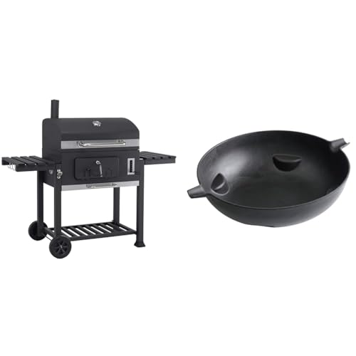 Grillwagen \"Toronto XXL\" + Guss-Wok-Einleger Grillwagen \"Toronto XXL\" + Guss-Wok-Einleger