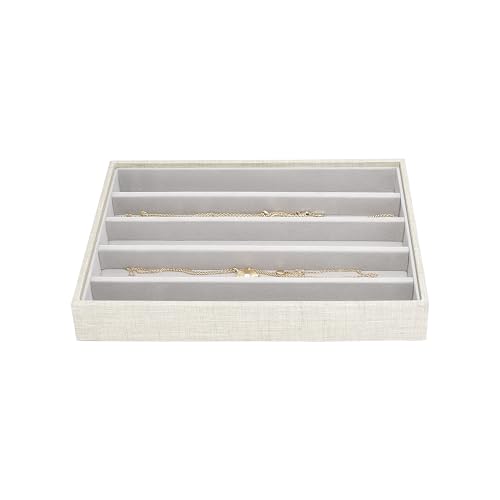 Boîte à bijoux classique Stackers lin, le cadeau idéal pour vos parures