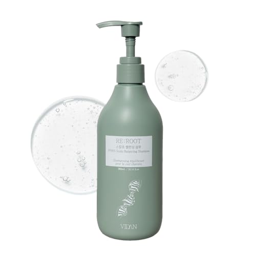 Image of VIDAN RE:ROOT PDRN Scalp Balancing Shampoo, Korean Volumizing Shampoo for Thinning Hair, Sulfate-Free & Vegan with Peptides, Cooling Menthol for Dry, Sensitive Scalp (10.14 Fl Oz)
